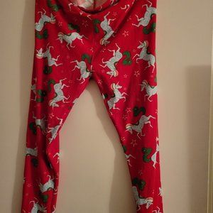 Lularoe Christmas  unicorn Legging